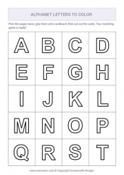 Printable alphabet letters for colouring Printable alphabet letters for colouring