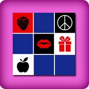 Big Matching game - black and red Big Matching game - black and red