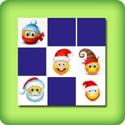 Jeu de memory pour adultes - Emoji de Noël - en ligne et gratuit