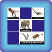 Matching game - Name of Dinosaurs - online and free