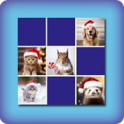 Jeu Memory - les Animaux fêtent Noël - en ligne et gratuit