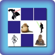 Matching game for kids - Characters from Star Wars - online and free