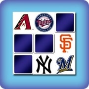 Matching game for kids - baseball teams logos - online and free