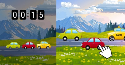 Jeu de la file de voitures à mémoriser - En ligne & gratuit