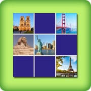 Matching game for adults - the most beautiful monuments - online and free