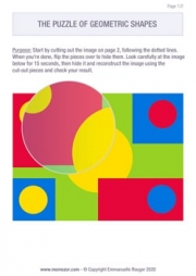Memory game - Geometric shapes (2) to print
