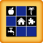 Matching game for seniors - Black and white - online and free
