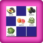 Matching game with Fruits and Vegetables