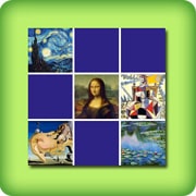 Matching game for adults - Paintings from famous painters - online and free