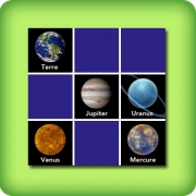 Jeu de memory pour adultes - les planètes - en ligne et gratuit