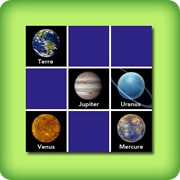 Jeu de memory pour adultes - les planètes - en ligne et gratuit