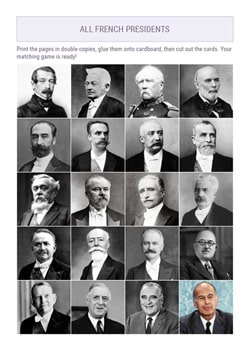 Printable Pictures of the French Presidents