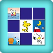Matching game for toddlers - Snoopy - online and free