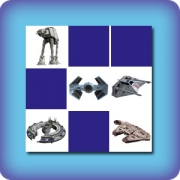 Matching game for kids - Vehicles Star Wars - online and free