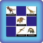 Jeu de memory pour enfants - dinosaures - en ligne et gratuit