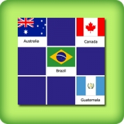 Memory game for adults - countries flags I - online and free