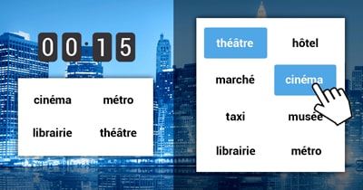 Jeu de la Grille de mots - La ville - en ligne et gratuit
