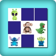Matching game for toddlers - funny stuffed animals - online and free