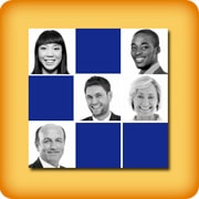 Matching game for elderly - Faces memory - online and free