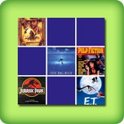 Matching game for adults - famous movies - online and free