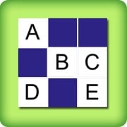 Memory game with the letters of the alphabet