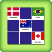 Memory game - flags from all countries - online and free