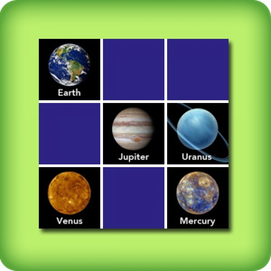 Play Memory Game For Adults Planets Of The System Solar