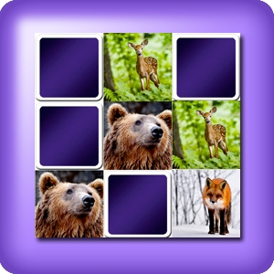 Memory game 2 player - animals