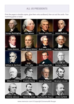 All US Presidents in Order with their Pictures and Names
