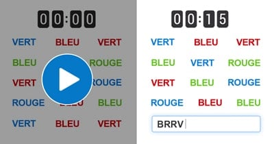 Jeu de l'effet Stroop - en ligne et gratuit