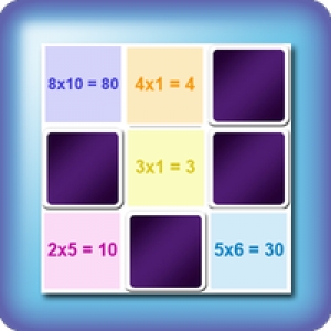Memory game for kids - easy learning of multiplication tables - online and free