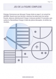 Jeu de mémoire - Figure complexe (1) à imprimer