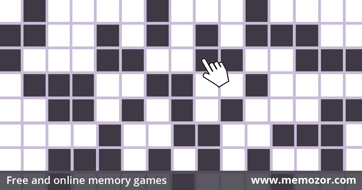 memory games grids of squares to memorize memozor