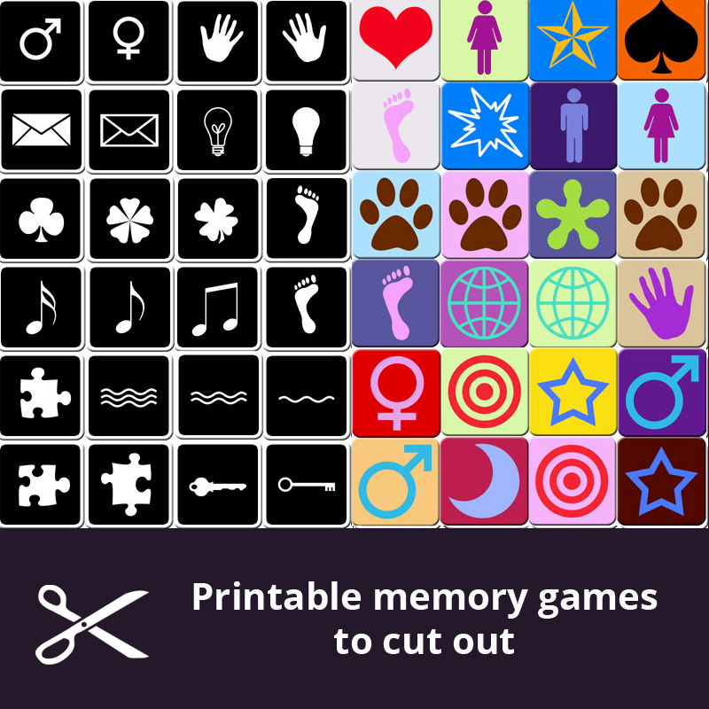 MEMORY Games for Adults on COKOGAMES