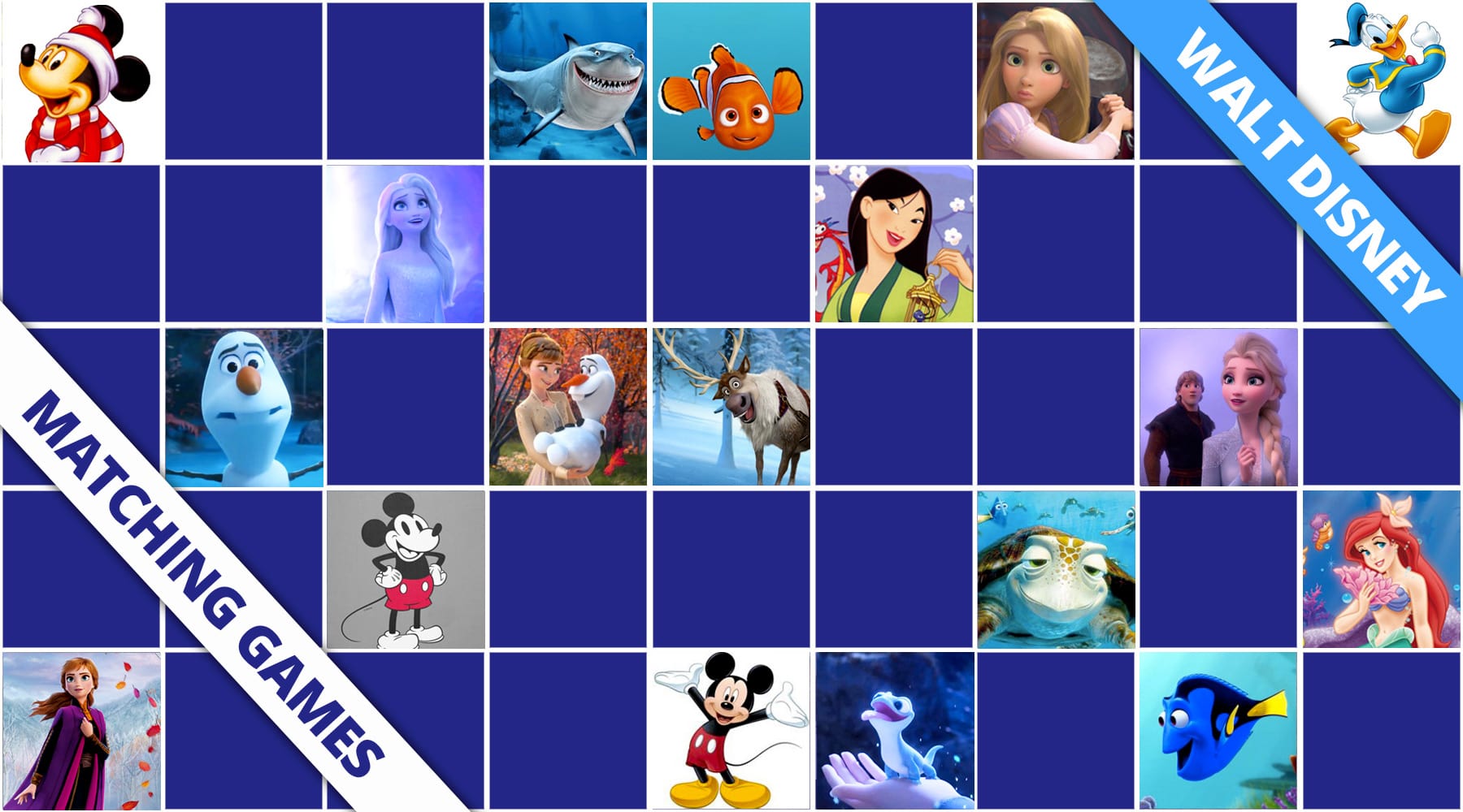 Disney Princess Memory Match Game 36 pc Set