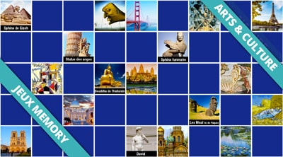 Jeux de memory Arts et culture - En ligne et gratuits Jeux de memory Arts et culture - En ligne et gratuits