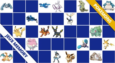 Jeux de memory avec les Pokemons - en ligne et gratuits Jeux de memory avec les Pokemons - en ligne et gratuits