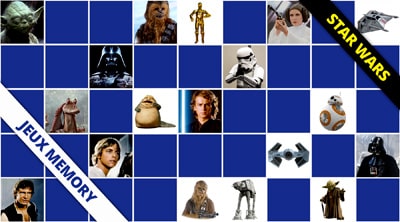 Jeux de memory Star Wars - En ligne et gratuits Jeux de memory Star Wars - En ligne et gratuits