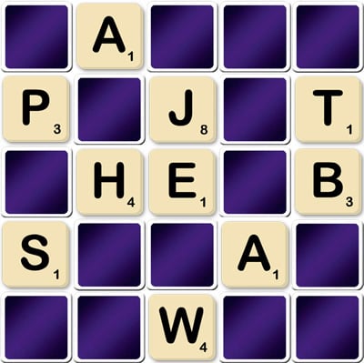 Big Matching game Scrabble letters