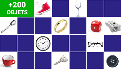 Grand jeu de memory - objets de tous les jours Grand jeu de memory - objets de tous les jours