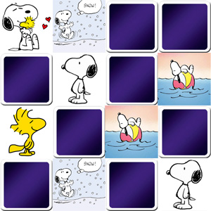 Jeu de memory pour bébé - Snoopy