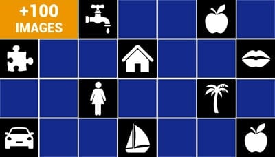 Jeu de memory pour séniors - Noir et blanc