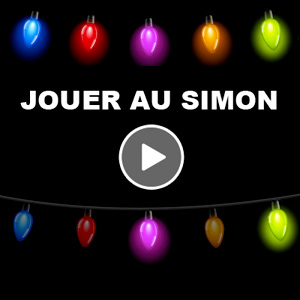 Jeu Simon - guirlande de Noël