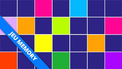 Jeu de memory adultes -Les couleurs