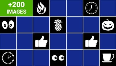 Jeu de memory pour adultes - Noir et blanc II - en ligne et gratuit