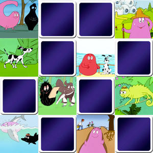 Jeu de memory enfant - Dessin animé Barbapapa - en ligne et gratuit