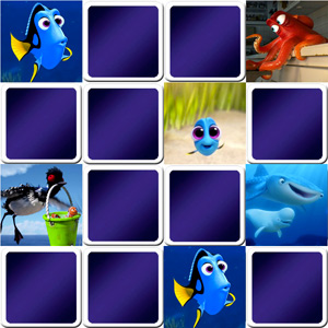 jeu memory enfants - Le monde de Dory - en ligne et gratuit