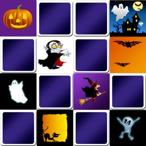 Jeu de memory enfants - Halloween - en ligne et gratuit