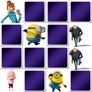 Jeu memory enfant - Les personnages des Minions - en ligne et gratuit