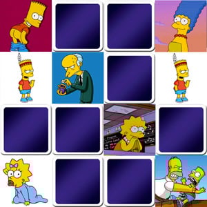 jeu memory enfants - Les Simpsons - en ligne et gratuit